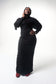 DALA MAXI KNIT DRESS - BLACK