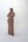 DALA MAXI KNIT DRESS - CAMEL