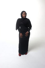 Load image into Gallery viewer, DALA MAXI KNIT DRESS - BLACK
