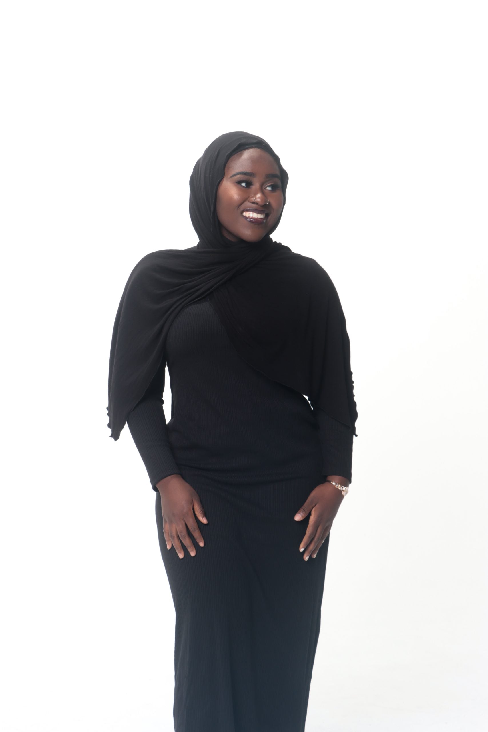 DALA MAXI KNIT DRESS - BLACK