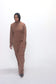 DALA MAXI KNIT DRESS - CAMEL